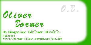 oliver dormer business card